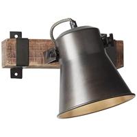 Brilliant WandlampDecca zwart met bruin - 85810/46 - thumbnail