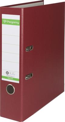 Pergamy ordner, voor ft A4, uit Recycolor papier, rug van 8 cm, bordeaux Pergamy ordner, voor ft A4, uit Recycolor papier, rug van 8 cm, bordeaux