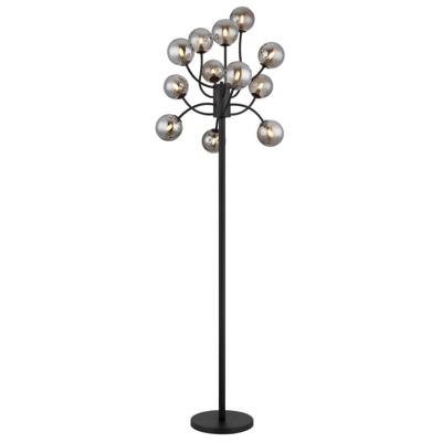 Globo Zwarte vloerlampRiha 12-lichts - 56133-12S