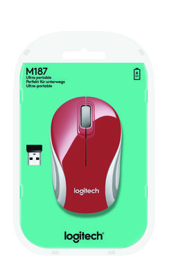 Logitech M187 muis RF Draadloos Optisch 1000 DPI Ambidextrous
