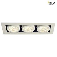 SLV InbouwarmatuurKadux Recessed 3-lichts spot wit - 115721 - thumbnail