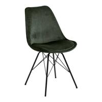 Bendt Eetkamerstoel 'Liva' Velvet, kleur Forest Green - thumbnail