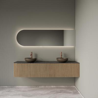 Badkamermeubelset Gliss Design Alluro 180 cm Rechts Mist Badkamermeubelset Gliss Design Alluro 180 cm Rechts Mist