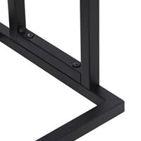 VidaXL Handdoekenrek vrijstaand 48x24x78,5 cm ijzer zwart - thumbnail