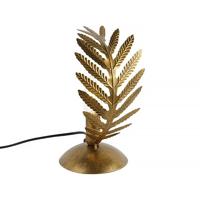Ylumen Tafellamp Palm 1 blad H 24 cm goud bruin - thumbnail