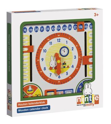 Nijntje Houten Kalenderklok 30 cm