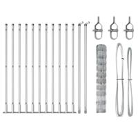 Weidehekwerk Zilver 25 x 1 m Gegalvaniseerd staal - thumbnail