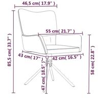Eetkamerstoelen draaibaar 2 st fluweel zwart - thumbnail