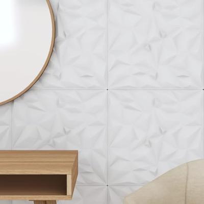 VidaXL 48 st wandpanelen amethist 12 m² 50x50 cm xps wit VidaXL 48 st wandpanelen amethist 12 m² 50x50 cm xps wit