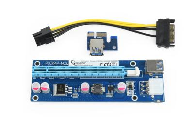 Gembird RC-PCIEX-03 interfacekaart/-adapter Intern PCIe