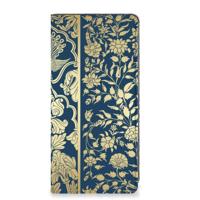 Samsung Galaxy A34 Smart Cover Beige Flowers - thumbnail