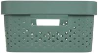 Curver infinity dots opbergmand 11l groen - thumbnail