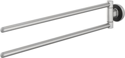 Tiger Cooper Handdoekrek 2armig RVS geborsteld Zwart 800231 Tiger Cooper Handdoekrek 2armig RVS geborsteld Zwart 800231