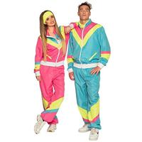 Retro Trainingspak Neon-Blauw - thumbnail