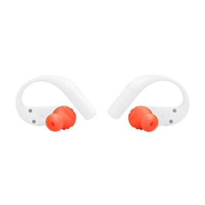 JBL Endurance Peak 4 noise-cancelling in-ear true wireless sportoordopjes met Bluetooth, 48 uur batterijduur, TwistLock secure fit, IP68 water- en stofdicht, JBL Pure Bass Sound, wit