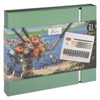 Creative Craft Group Aquarel art verf- en tekenset, 21dlg. - thumbnail