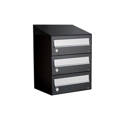 Allux Hive Set 1-Breed, 3-Hoog Met Dak Zwart - 40030070_1x3d