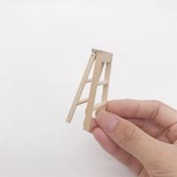 3 stuks 1:12 Toy House miniatuur meubilair houten ladder - thumbnail