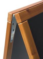 Stoepbord Securit 550x850x30mm teak hout - thumbnail