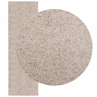 VidaXL Vloerkleed pamplona shaggy hoogpolig modern 80x250 cm beige