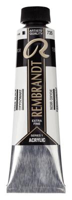 Rembrandt Acrylverf Tube 40 ml - Oxydzwart 735