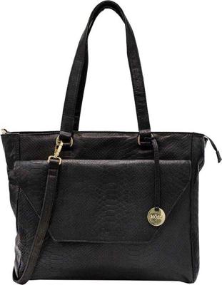 MŌSZ Denise Leren laptoptas dames 15.6 inch-Snake Black