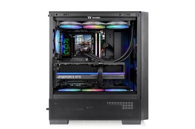 Thermaltake S380 TG ARGB Black Midi-tower PC-behuizing Zwart