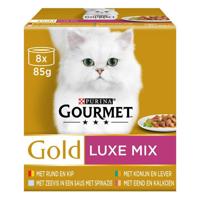 Gold luxe mix 8x85g kattenvoer Gourmet - Gourmet - thumbnail