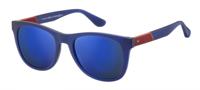 Tommy Hilfiger zonnebril TH1559/S PJP/XT heren blauw/rood met spiegellens - thumbnail