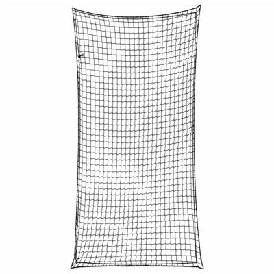 VidaXL Aanhangwagennet elastisch touw 6x3 m polypropeen zwart