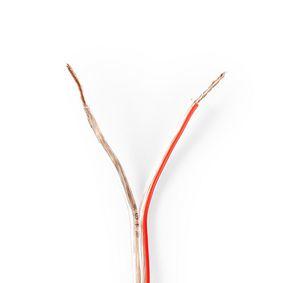 Nedis CAGW0750TR1000 Speaker-kabel 2x 0,75 Mm2 100 M Folieverpakking Transparant