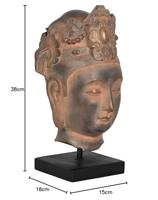 Decoratieve figuren Home ESPRIT Bruin Zwart Boeddha Orientaals 15 x 18 x 38 cm - thumbnail