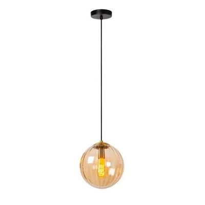 Lucide MONSARAZ - Hanglamp - Ø 25 cm - 1xE27 - Amber Lucide MONSARAZ - Hanglamp - Ø 25 cm - 1xE27 - Amber