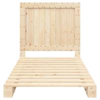 Bedframe met hoofdbord massief grenenhout 100x200 cm - thumbnail