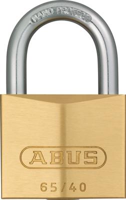 Abus hangslot 65/40mm goud sleutelslot 5cm