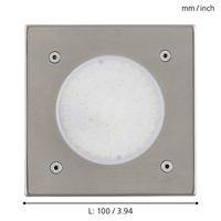 Eglo GrondinbouwspotLamedo vierkant RVS - 93481 - thumbnail