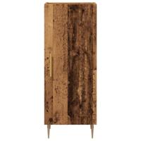 Dressoir 34,5x34x90 cm bewerkt hout oud houtkleurig - thumbnail