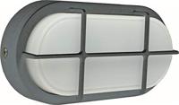 Led Bulkhead 7W 4000K 680 lumen ovaal zwart 175x90x46mm Schwabe - thumbnail