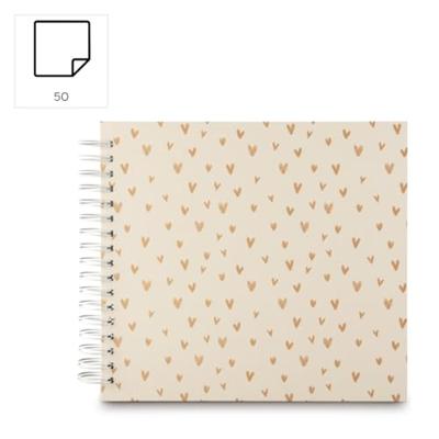 Hama Foto Spiraalalbum XL Lovely 28x24 cm 50 Witte Pagina's Beige Hama Foto Spiraalalbum XL Lovely 28x24 cm 50 Witte Pagina's Beige