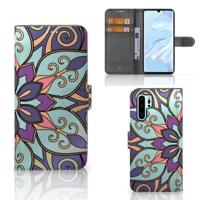 Huawei P30 Pro Hoesje Purple Flower - thumbnail