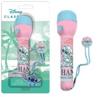 Disney stitch zaklamp 16 cm blauw/roze - thumbnail