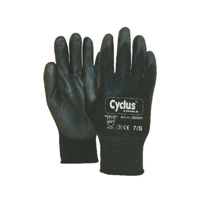 Cycplus werkhandschoen nylon s/7 l+r rode kraag cyclus 292561 - thumbnail