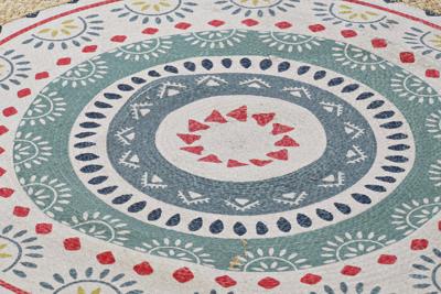 Tapijt DKD Home Decor Bruin Multicolour (120 x 120 x 0,75 cm) Tapijt DKD Home Decor Bruin Multicolour (120 x 120 x 0,75 cm)