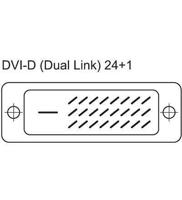 Techly DVI-D Dual-Link-kabel St/St met ferriet zwart 20m - thumbnail