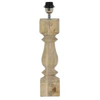 Light & Living Tafellamp 'Cumani' Mangohout, 47cm (excl. kap) - thumbnail