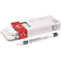 Caran Dache Caran d'ache neocolor ii, l: 10 cm, dikte 8,5 mm, white (001), 10 stuk/ 1 doos - thumbnail