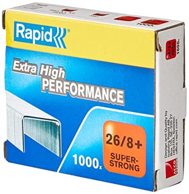 Rapid Nieten | 26/8+ mm | Super Strong | 1.000 Stuks - 24861600 Rapid Nieten | 26/8+ mm | Super Strong | 1.000 Stuks - 24861600