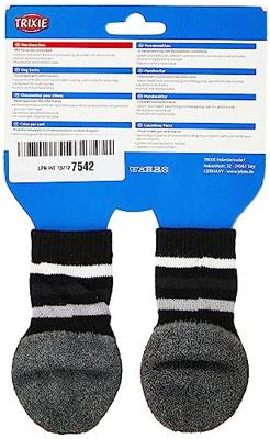 Trixie hondensokken anti-slip met rubberlaag rondom zwart