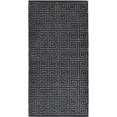 Cawö Cawo Noblesse Elegance Allover print Badlaken 80/150 zwart