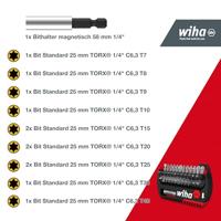 Wiha 39056 Bitset 13-delig Binnen-Torx Torsion zone - thumbnail